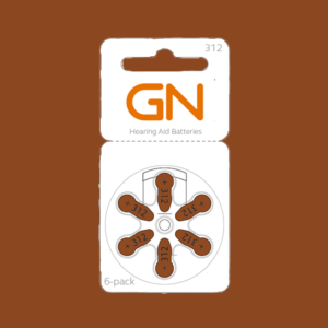 BATERIJE ZA SLUŠNE APARATE, GN, TIP "312", 6kos